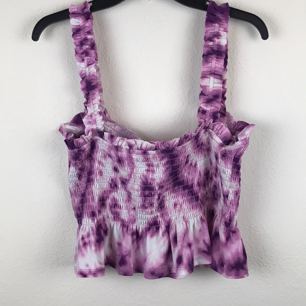 BCBGeneration - smocked tie dye top - Picture 3 of 8